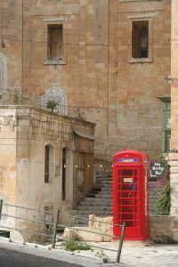 Valletta Telefonboxen Malta Sprachreise