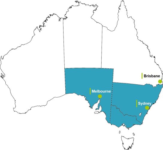 Karte Farmstay Australien